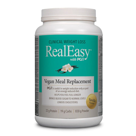 RealEasy™ with PGX® Vegan Meal Replacement, Vanilla Flavour 830g