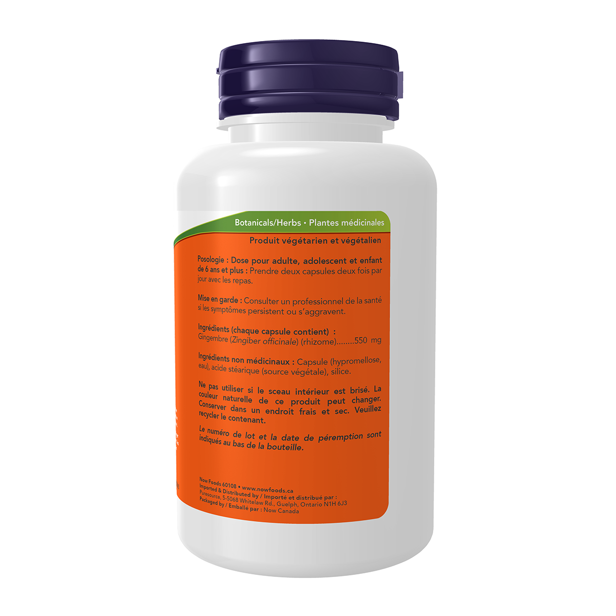 Ginger Root 550mg 100 Vcaps