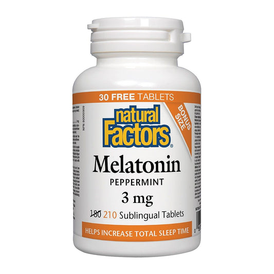 Melatonin 3mg, Peppermint 210 Sub-Tablets