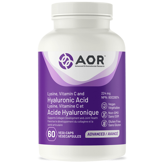 Lysine, Vitamin C, and Hyaluronic Acid 60 Caps