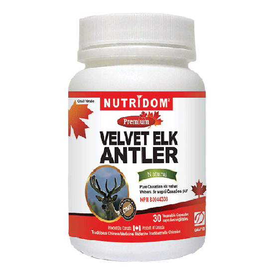 Nutridom Velvet Elk Antler 500mg 30 Caps