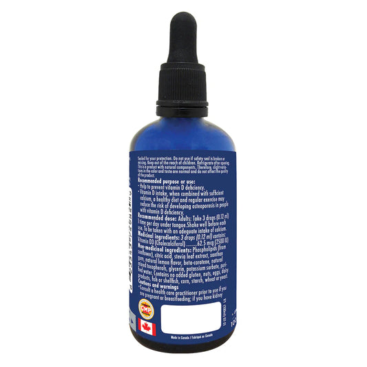 Vitamin D3 2500 IU drops Lemon Flavour 100ml