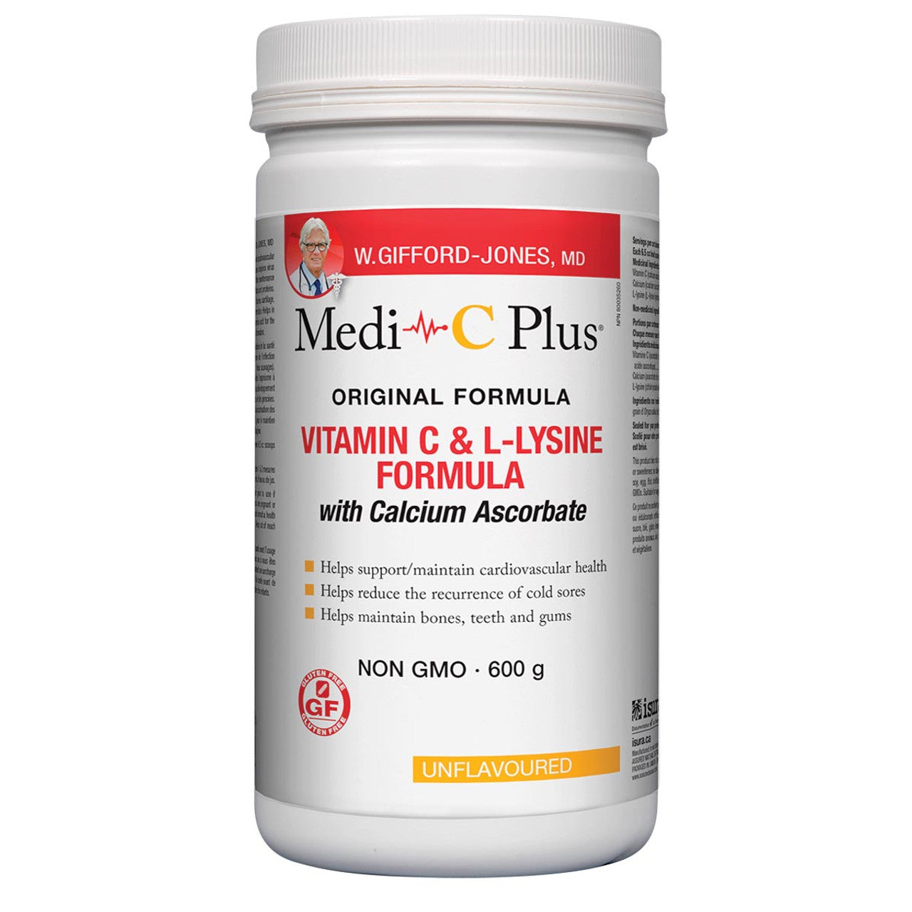 Medi~C Plus Unflavoured w/ Calcium Pwd 600g