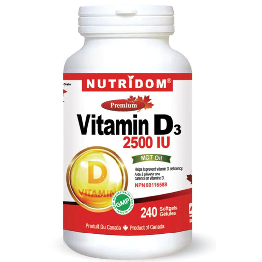 Vitamin D3 2500IU 240 Softgels