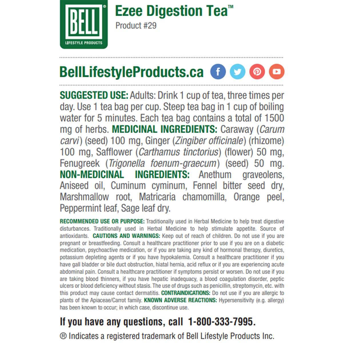 Ezee Digestion Tea 30 Tea Bags