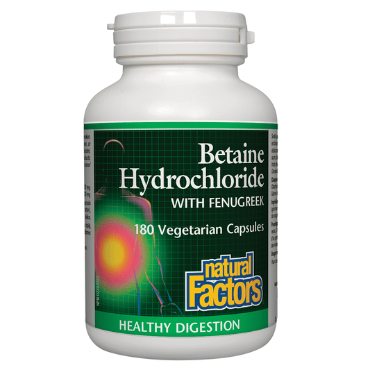 Betaine Hydrochloride with Fenugreek 180 Vcaps