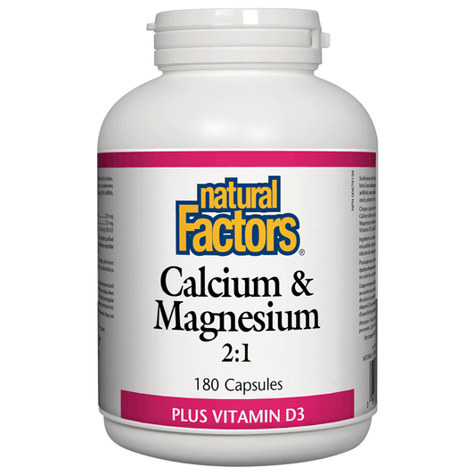 Calcium & Magnesium 2:1 Plus Vitamin D3 180 Caps