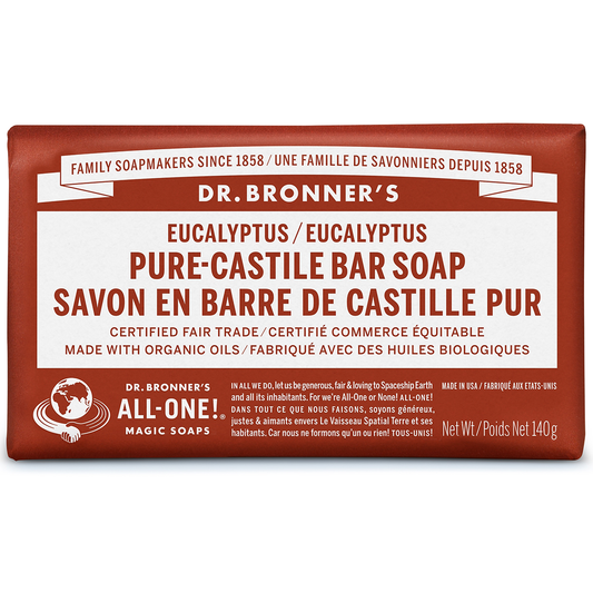 Eucalyptus 140g Pure Castile Bar Soap