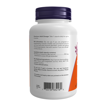 Colostrum 500mg 25% IgG 120 Vcaps
