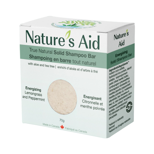 True Natural Solid Shampoo Bar Energizing lemon Grass & Mint 70g