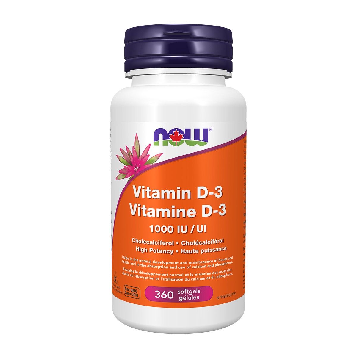 Vitamin D3 1000 IU 360 Gels