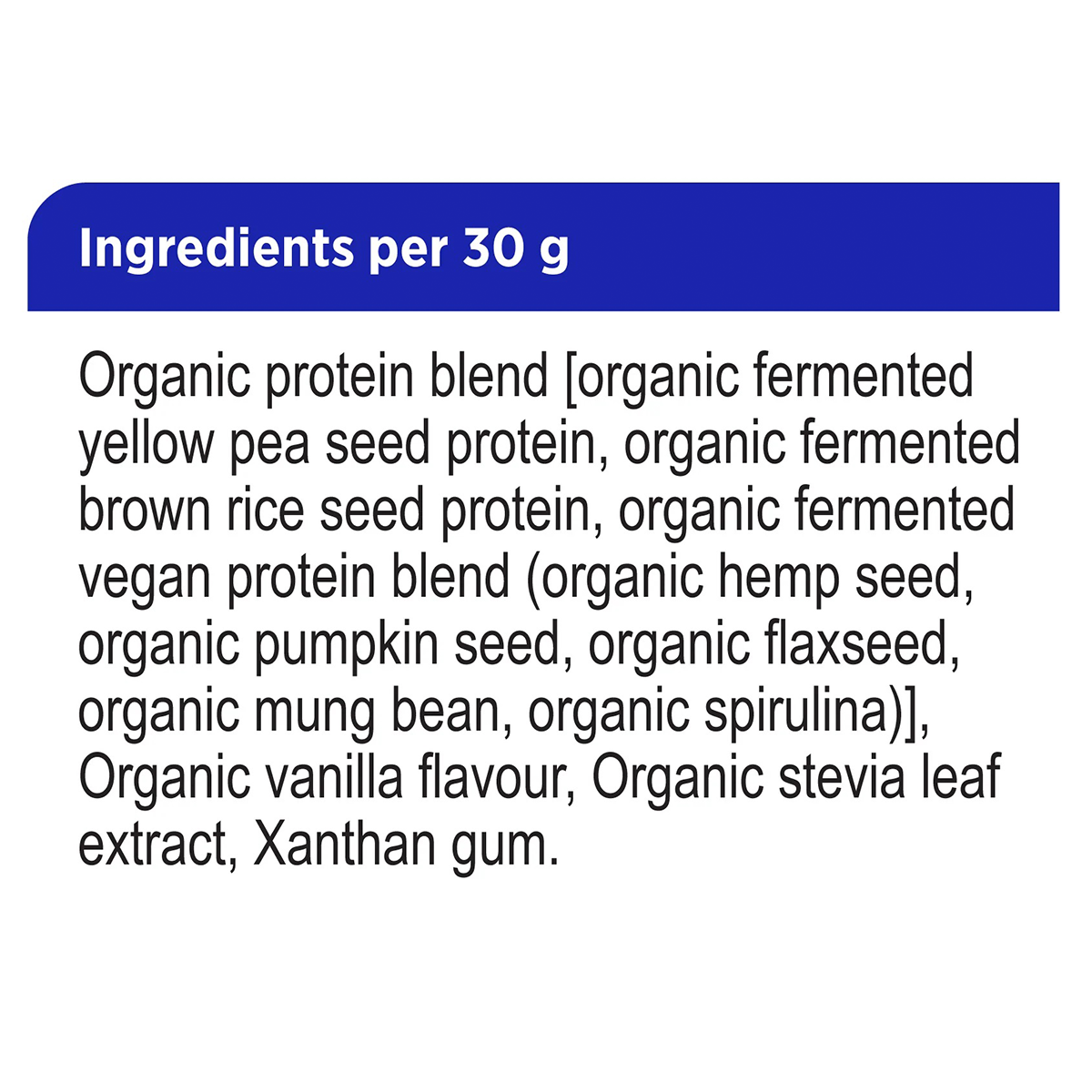 Fermented Organic Vegan Proteins + Vanilla 600g