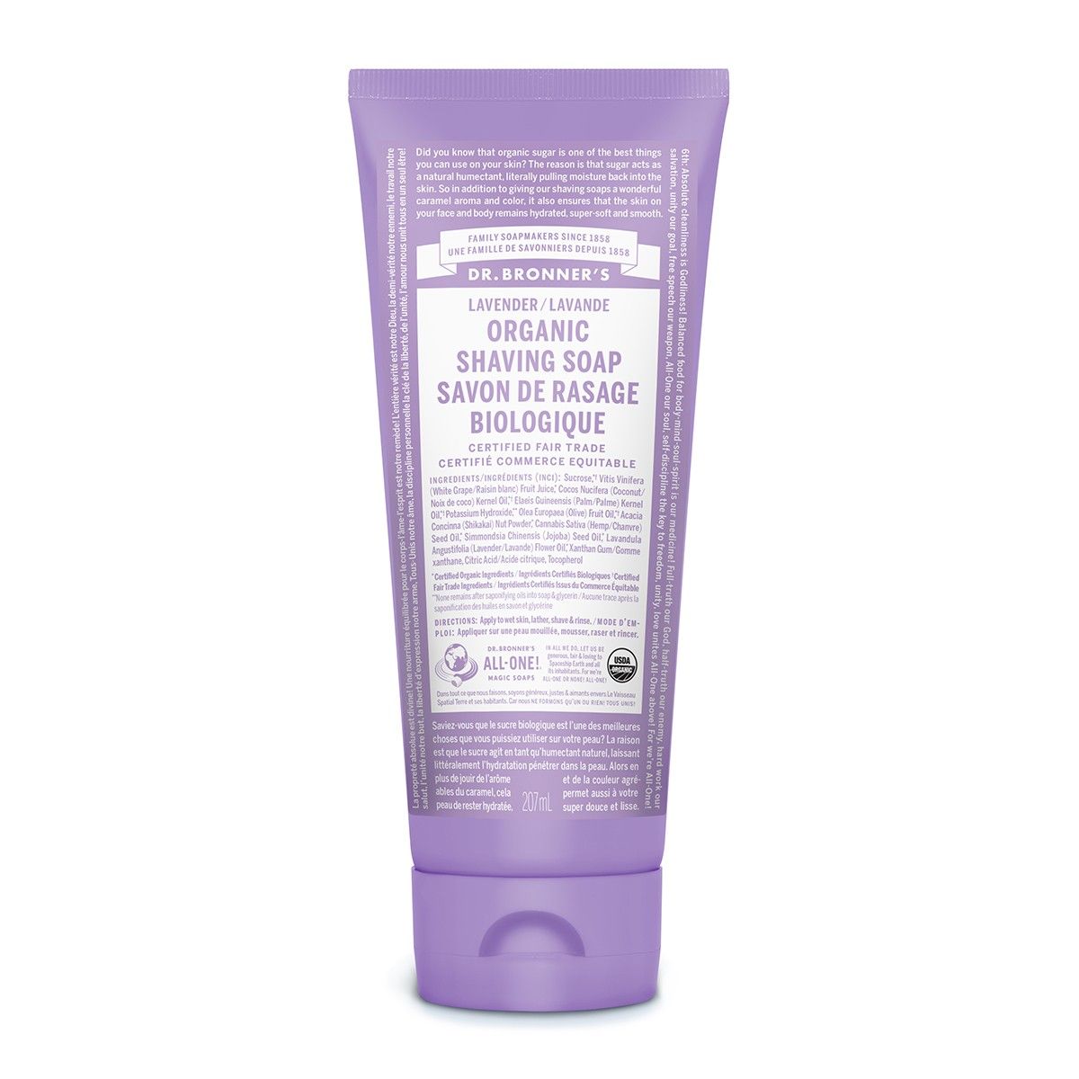 Lavender Organic Shaving Soap 207ml