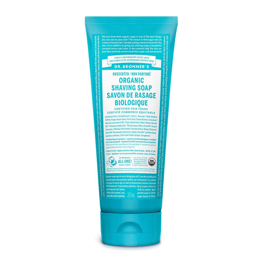Unscented Organic Shaving Soap 207ml