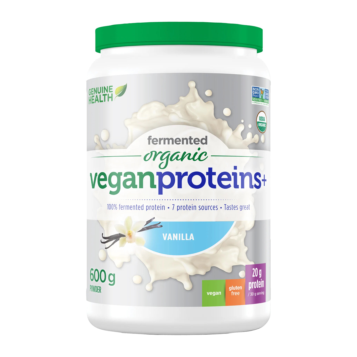 Fermented Organic Vegan Proteins + Vanilla 600g