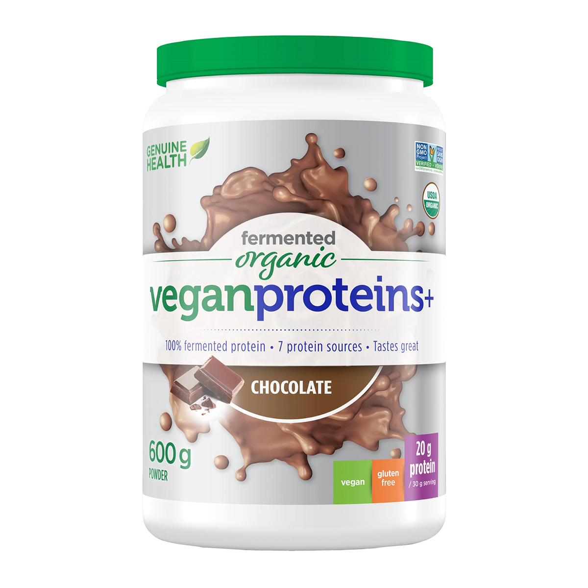 Fermented Organic Vegan Proteins + Chocolate 600g