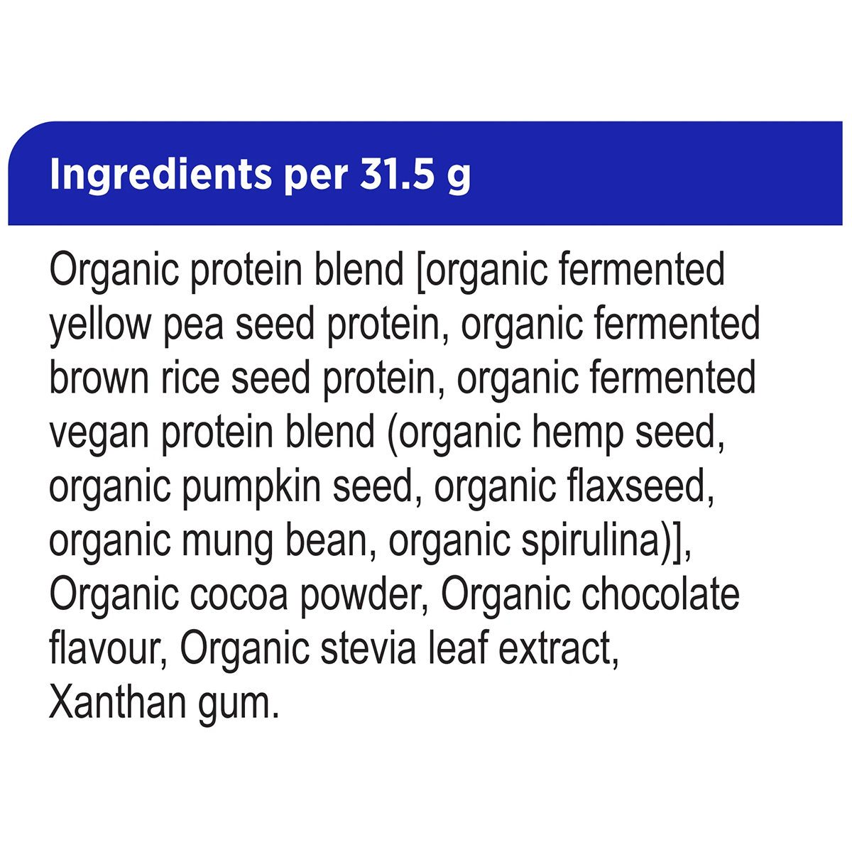 Fermented Organic Vegan Proteins + Chocolate 600g