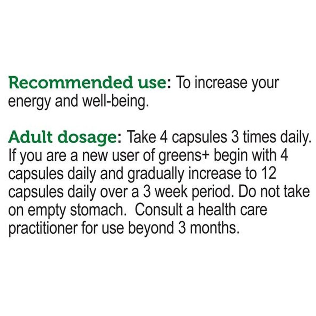 Greens + 360 capsules