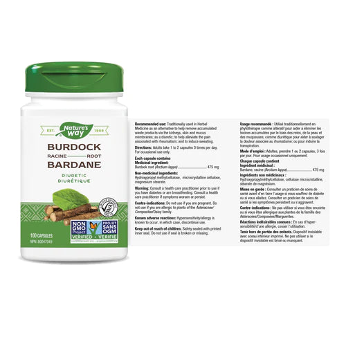 Burdock Root 100 Veg capsules