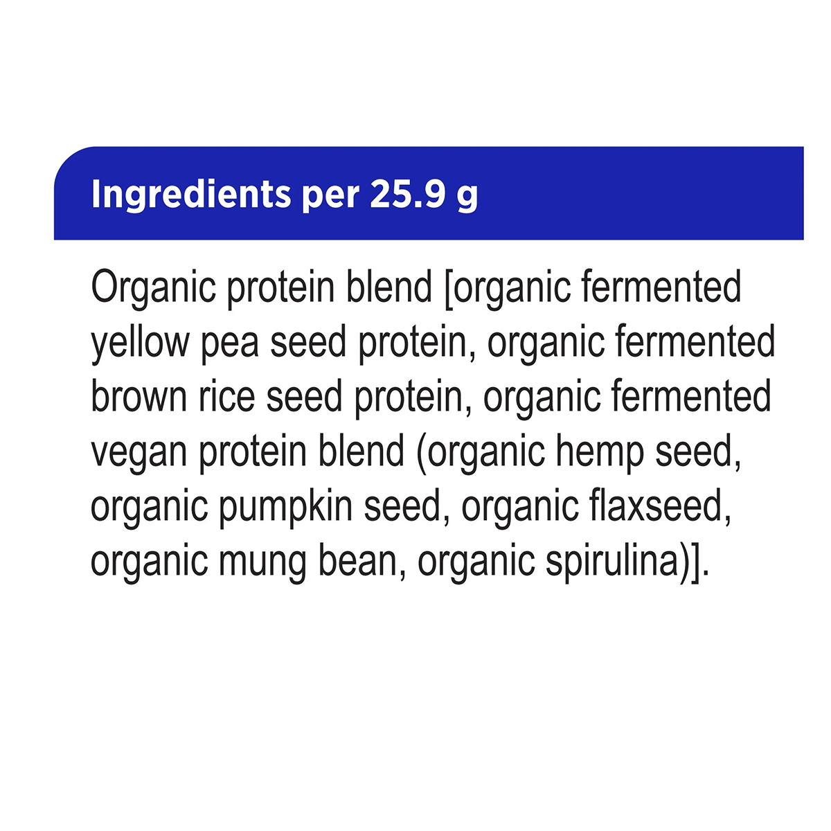 Fermented Organic Vegan Proteins + Unflavoured 600g