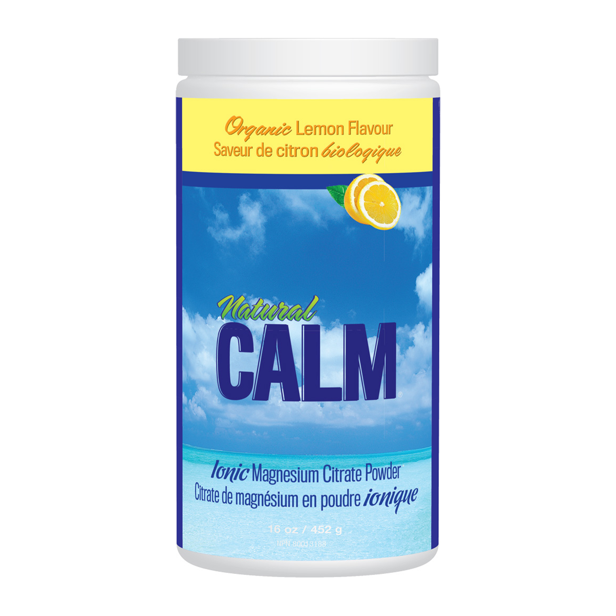 Natural Calm Magnesium Lemon 452g