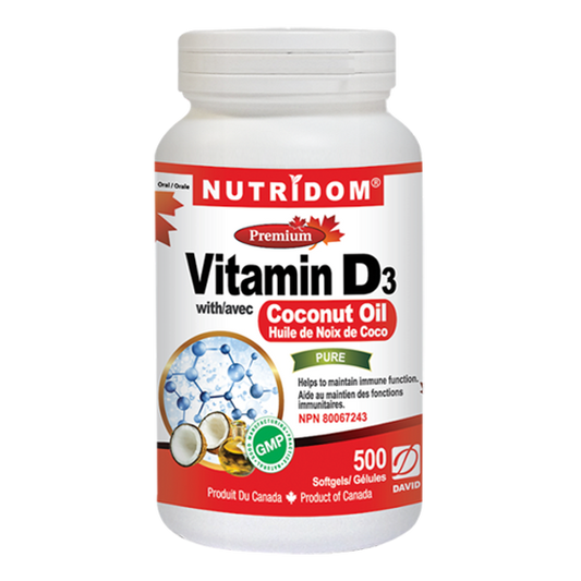 Nutridom Vitamin D3 500 Softgels