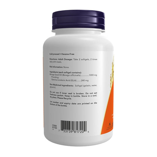 Borage Oil 1000mg 120 Softgels